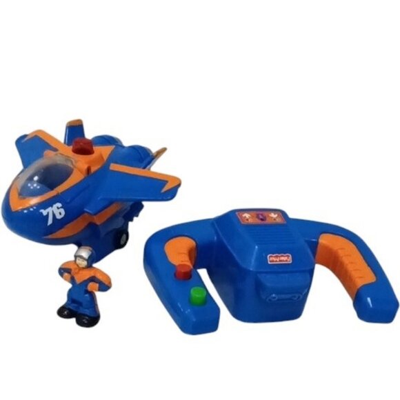 GeoTRAX GeoAir N1251 Blue Flash & Dynamo Dan Remote Control Plane Set 2010 - Picture 1 of 5